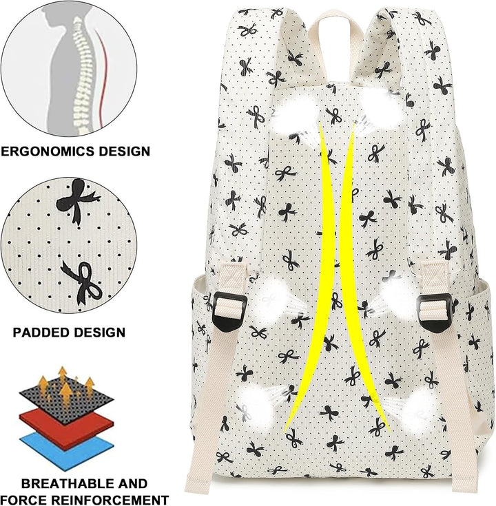 LEDAOU Schulrucksack Jungen Teenager Kinder Jugendlicher Mädchen Daypack Mädchen Freizeit Rucksack,