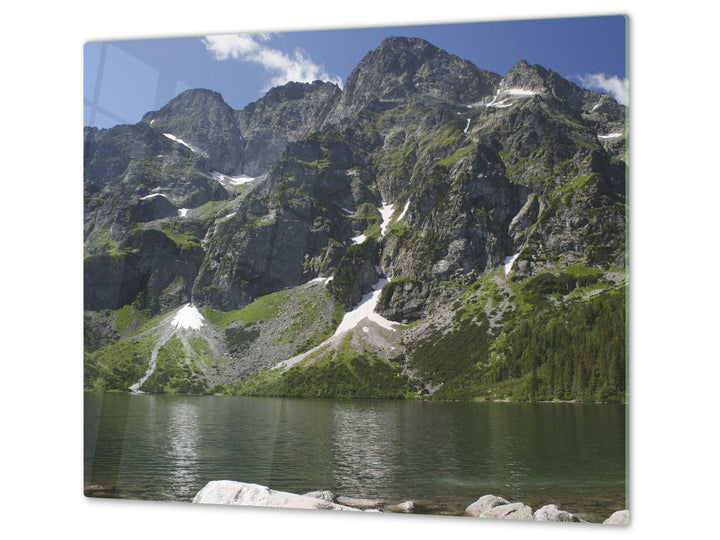 Küchenbrett aus Hartglas und Kochplattenabdeckung SINGLE mit 60 x 52 cm und DOUBLE - zwei Bretter mi