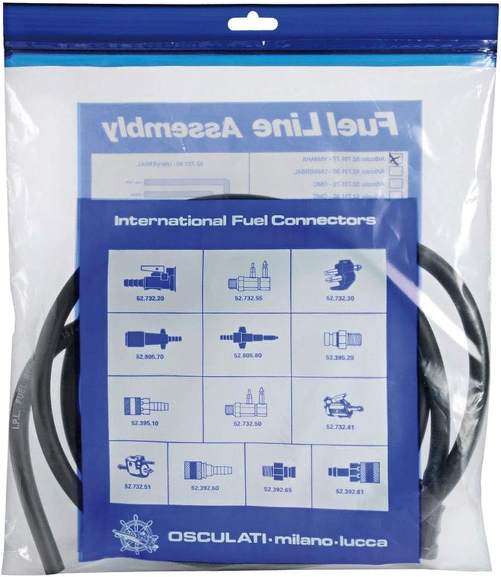 Osculati Benzinschlauch 3 Meter mit Pumpball und 2 Mercury Anschlüssen