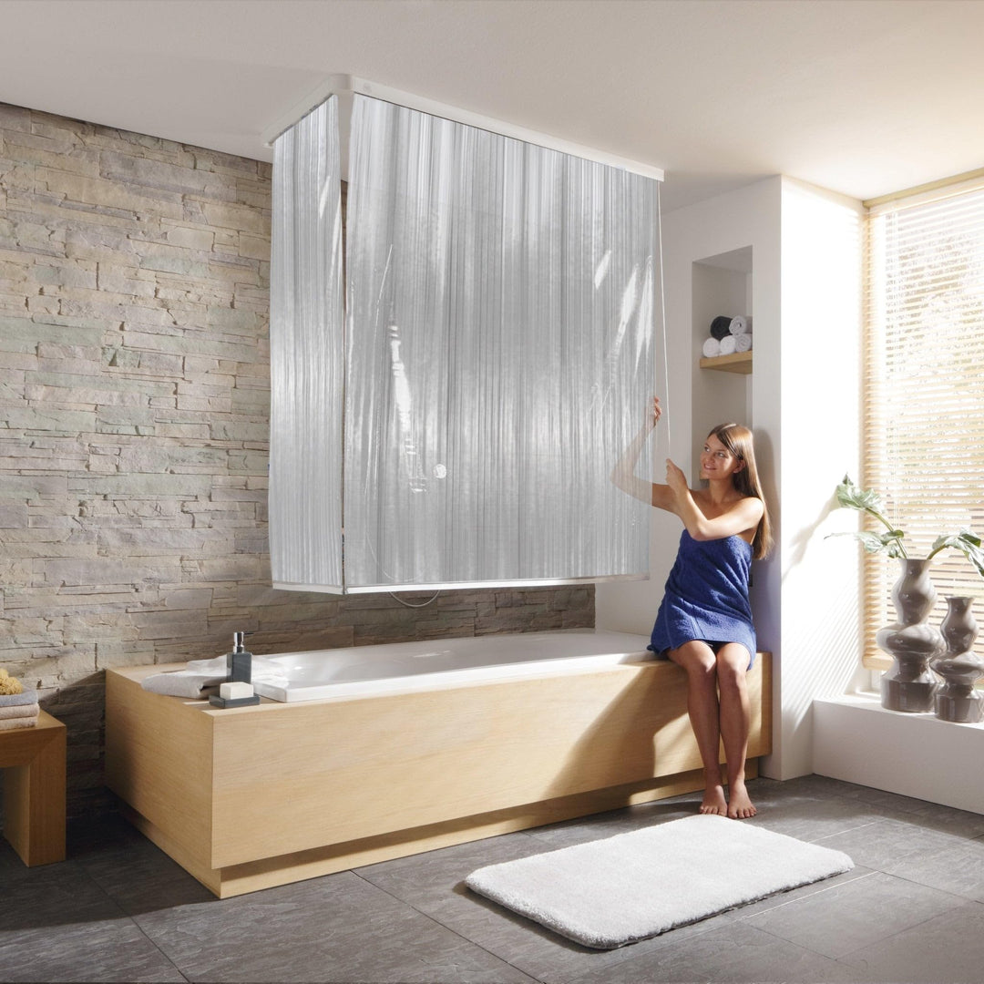 Kleine Wolke 3319108745 Eckduschrollo, 138x62x240 cm ,