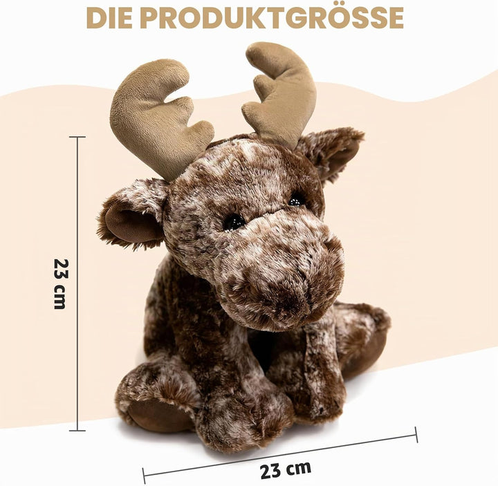 shownicer Plüschtier Elch Kuscheltier Stofftier Kawaii Hirsch Plüsch Kissen Spielzeug Geschenk für K