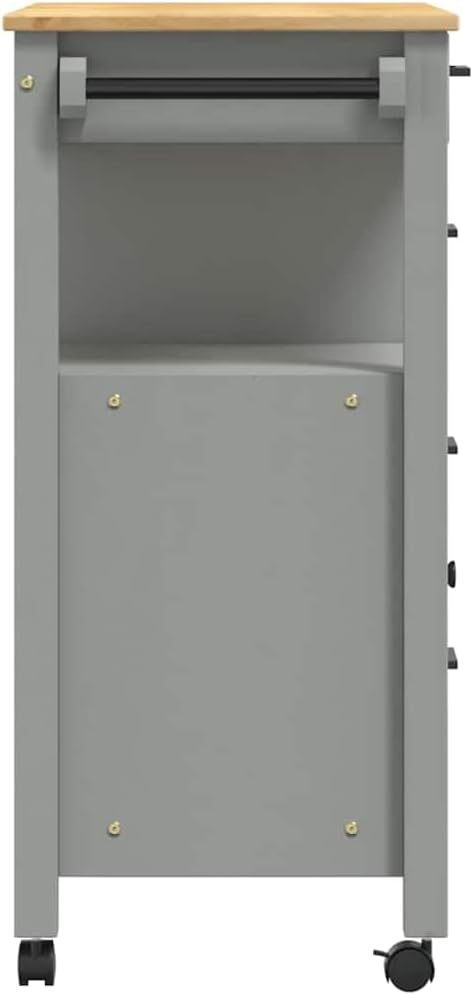 vidaXL Küchenwagen, Servierwagen mit viel Stauraum, Beistellwagen für Küche Wohnzimmer Badezimmer, T