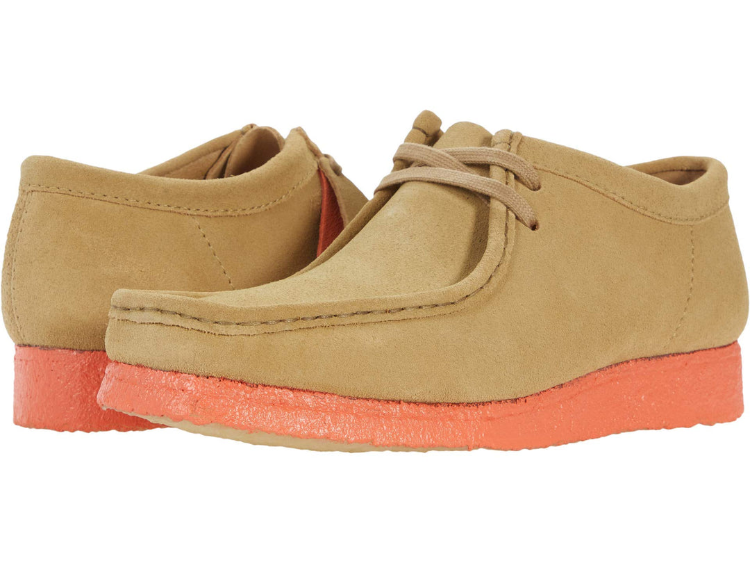 Clarks Herren Wallabee Mokassin 41.5 EU Light Tan Orange, 41.5 EU Light Tan Orange