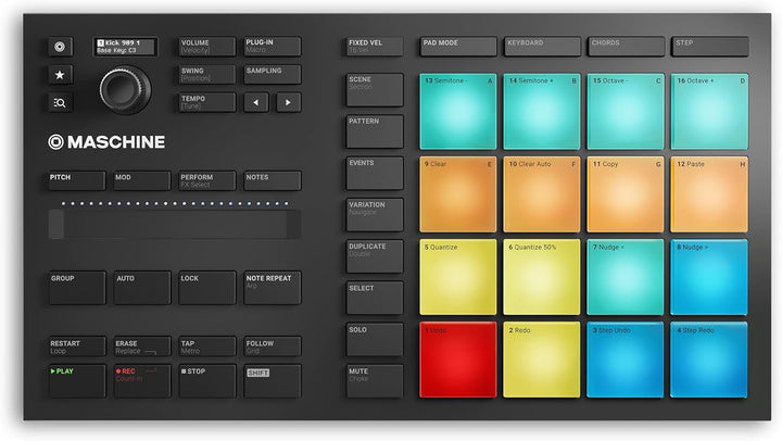 Native Instruments Mikro MK3, schwarz & Decksaver DS-PC-MIKROMK3 Klavier- oder Tastaturhülle Bundle