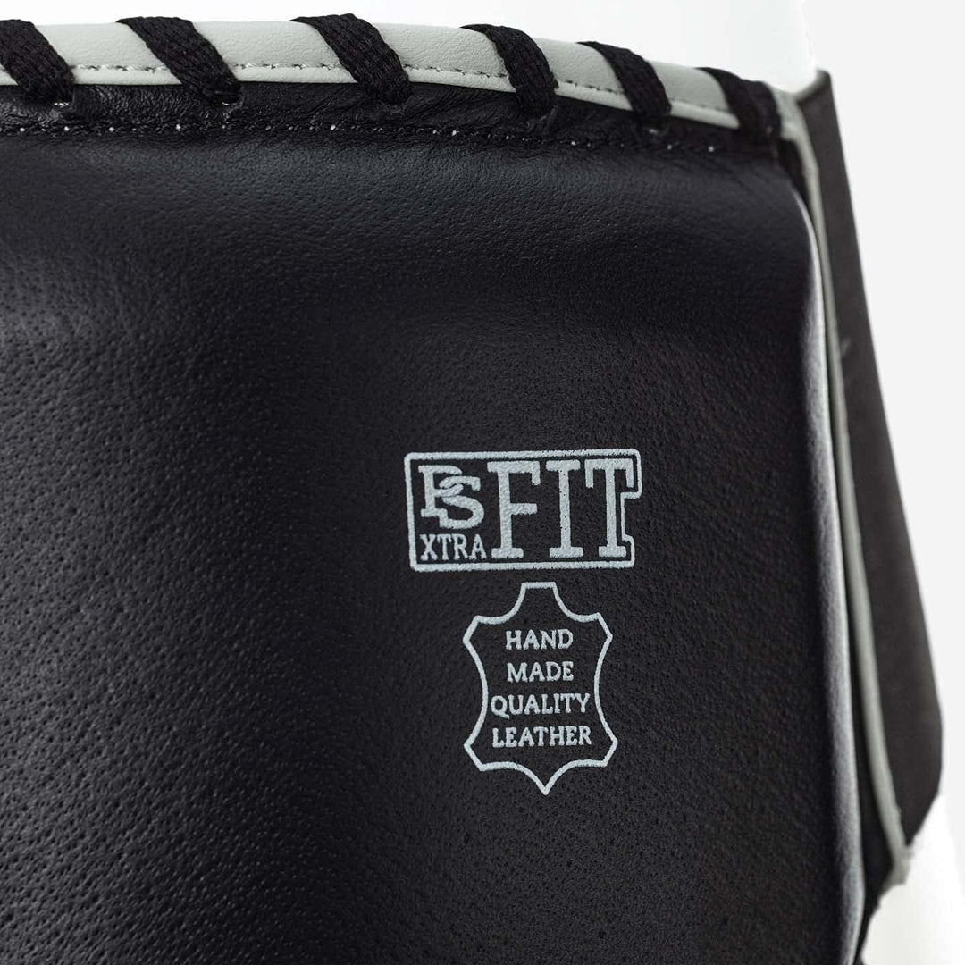 Paffen Sport «PRO Mexican» Wettkampf- und Sparrings-Tiefschutz für das Boxen aus Echtleder Schwarz L