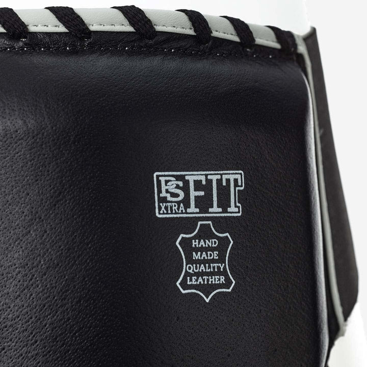 Paffen Sport «PRO Mexican» Wettkampf- und Sparrings-Tiefschutz für das Boxen aus Echtleder Schwarz S