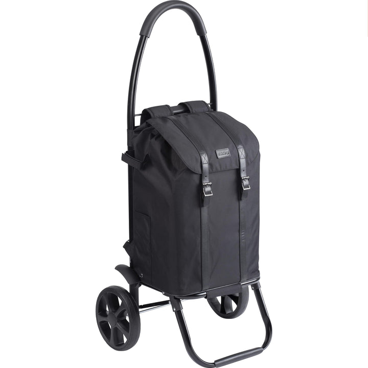 Meister Einkaufstrolley & -rucksack - 45 Liter - Black Edition - Separater Rucksack & Gestell als Sa