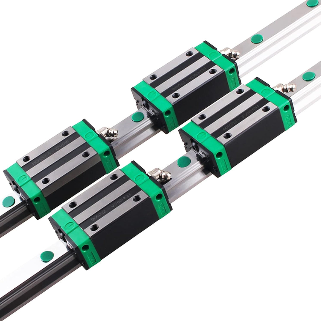 CNCYEAH Linearführung 2PCS HGR20-800mm Linearschiene mit Gleitblock + SFU1605-800mm Kugelumlaufspind
