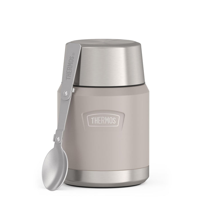 Thermos ICON Thermobehälter für Essen 0,47 l, 10 h heiss, sandstone mat | 24 h kalt, auslaufsicherer