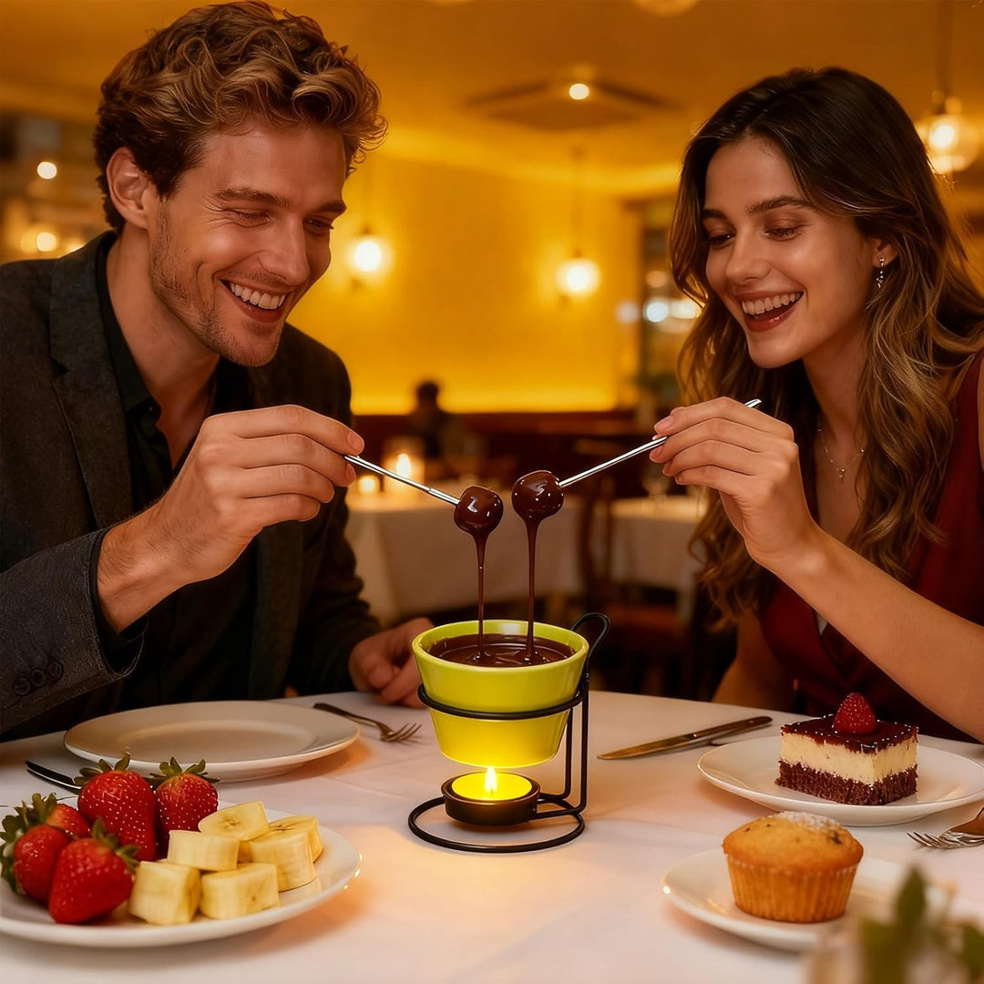 Generisch Käsefondue-| Zubereiter | Schokoladenschmelztasse | Für Butter, Käse, Romantische Abende,
