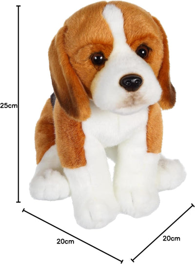 GIPSY TOYS - sitzender Hund 25 cm Beagle - Kuscheltier für Kinder - in 8 verschiedenen Modellen erhä
