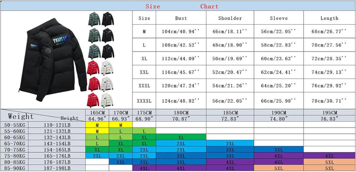 Celucke Daunenjacke Herren Glänzend Winterjacke Dicke Übergangsjacke mit Kapuze Lange Ärmel Mode War
