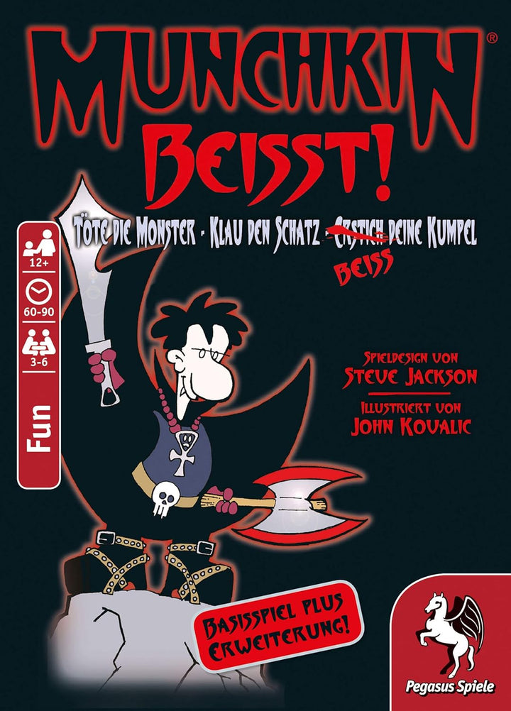Pegasus Spiele 17155G - Munchkin beisst 1+2