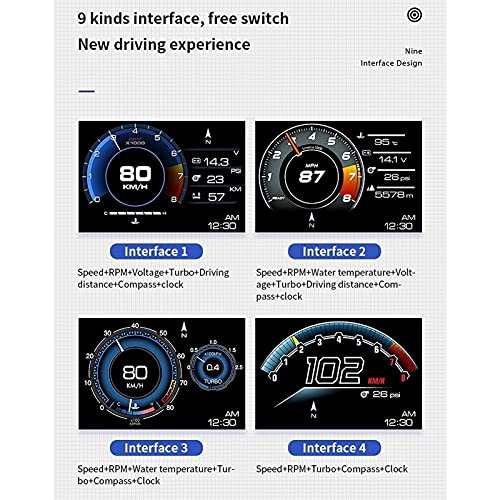 Auto HUD Dual System Head Up Display Digitaler OBD2 / GPS Tachometer, Smart Gauge Auto HUD Tachomete