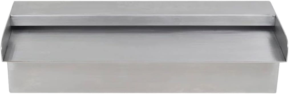 HOMIUSE Pool-Wasserfall Fontäne Rechteckig Edelstahl 30 cm L Wasserfall Brunnen Wasserfall Garten Wa