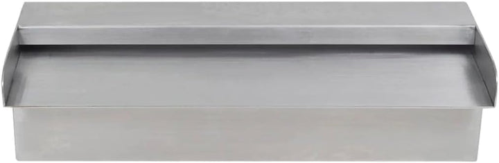 HOMIUSE Pool-Wasserfall Fontäne Rechteckig Edelstahl 30 cm L Wasserfall Brunnen Wasserfall Garten Wa