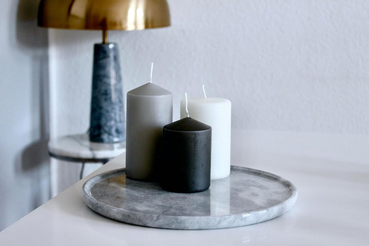 Marmor Tablett (grau), Grau