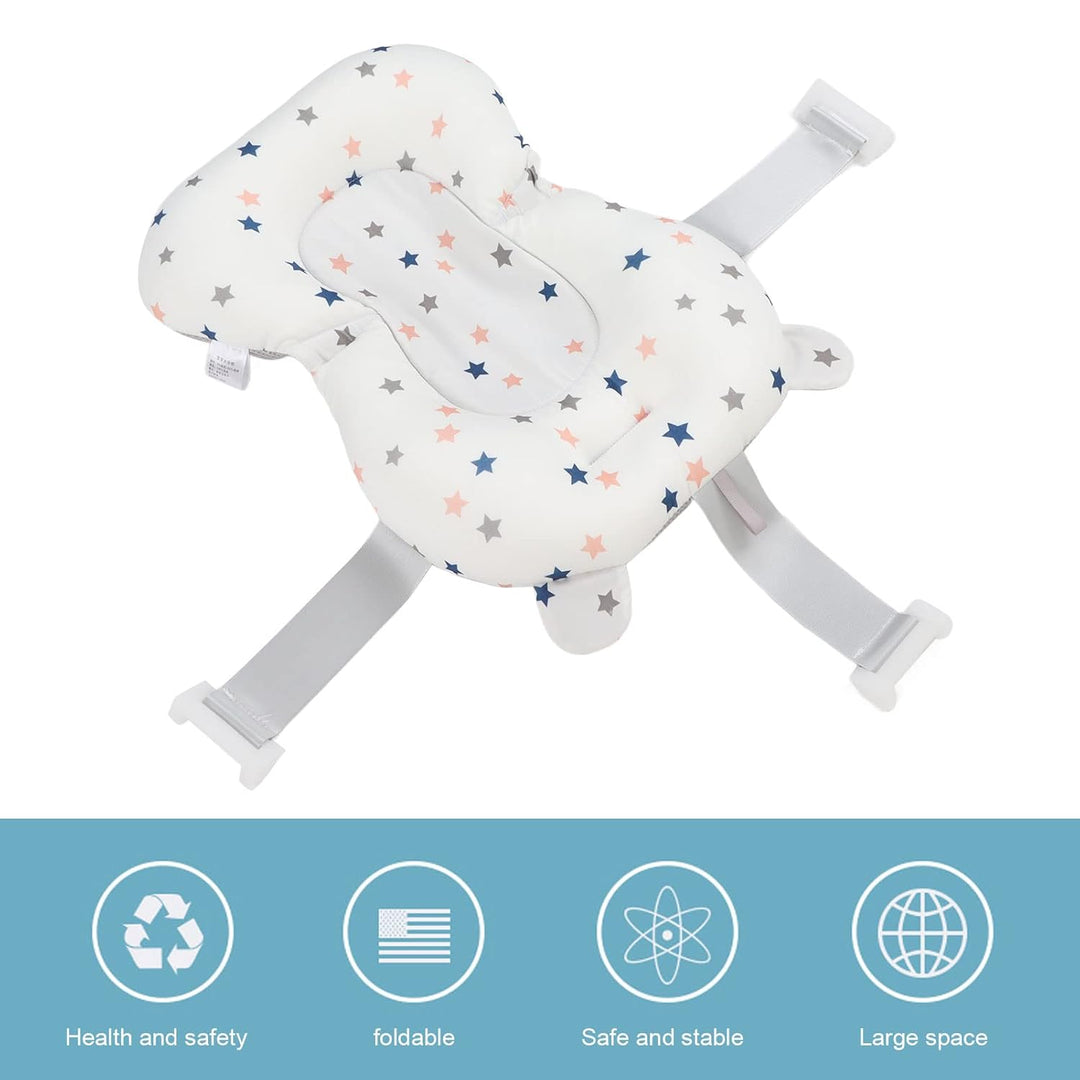 Ejoyous Baby Badesitz Support Net, Säugling Neugeborenen Badesitz Kissen Nicht Gleitverstellbarer Si