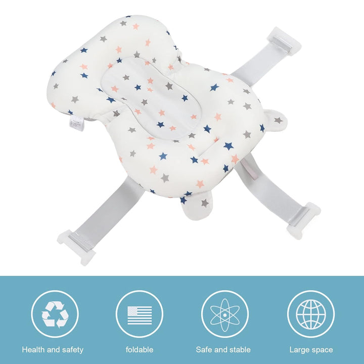 Ejoyous Baby Badesitz Support Net, Säugling Neugeborenen Badesitz Kissen Nicht Gleitverstellbarer Si