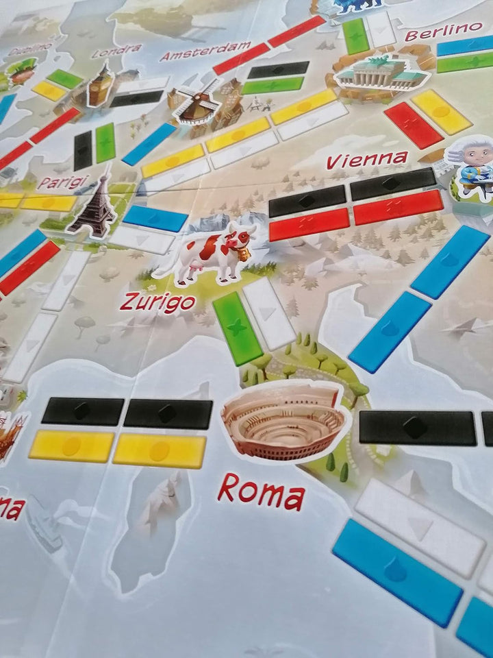 Asmodee Italien 8516 – Ticket to Ride ersten Reise Edizione Italiana TTR: First Journey, TTR: First