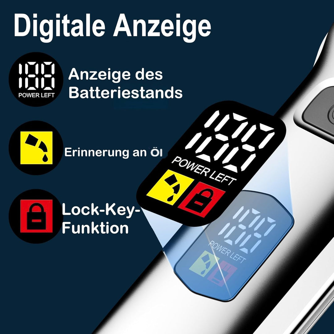 Hatteker Haarschneidemaschine Profi akku Haarschneider Herren Haartrimmer Langhaarschneider Herren B
