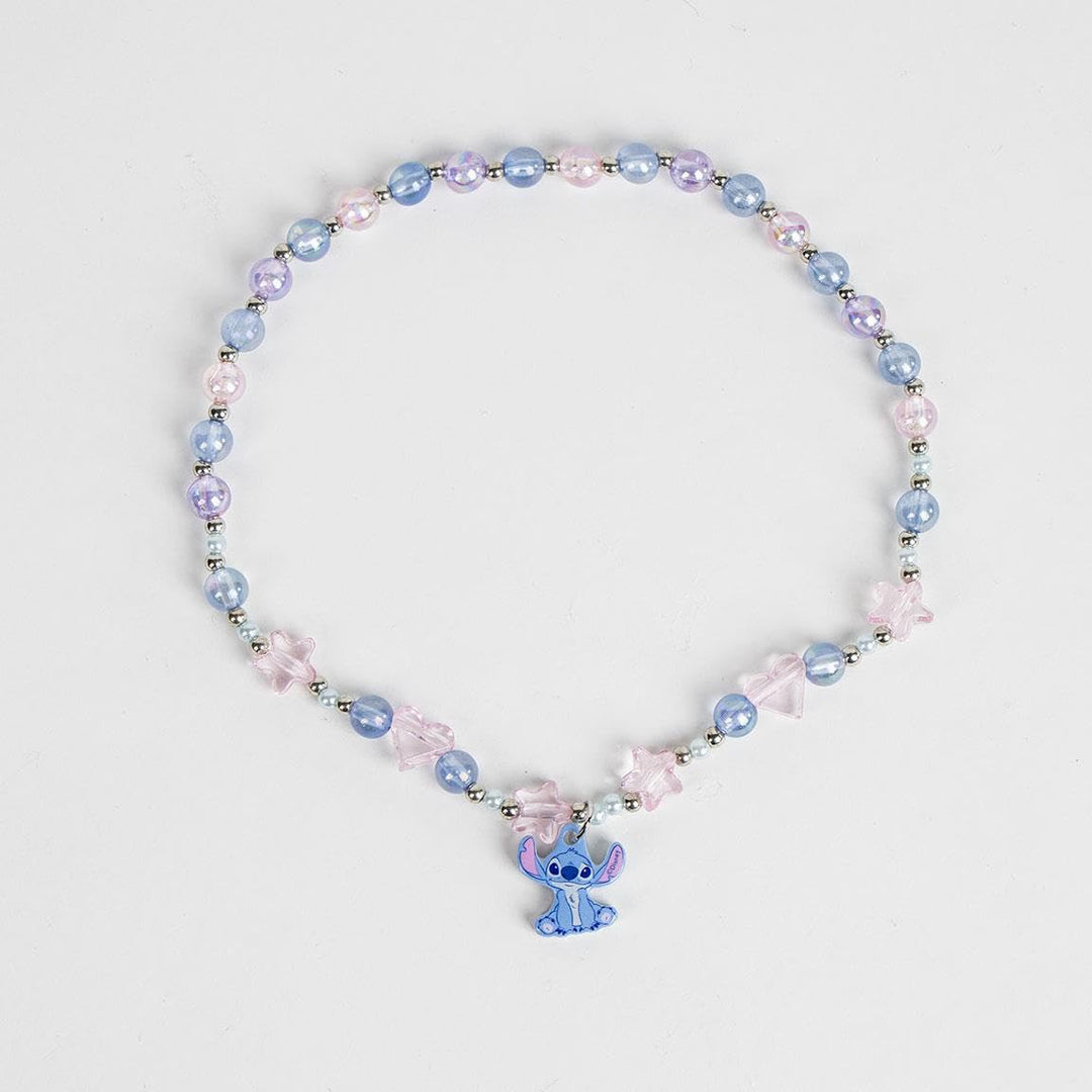 Disney Lilo und Stitch Mädchen-Schlafanzug, Grösse 128-164, hellblaues Oberteil mit Stitch, rosa Hos