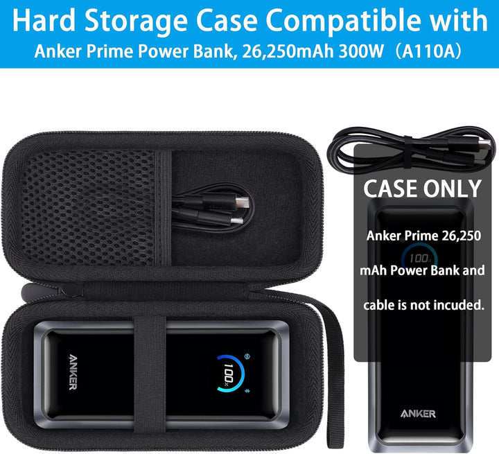 Khanka Tasche für Anker Prime 26,250mAh Power Bank (300W), Aufbewahrungs-und Reisetasche für Anker P