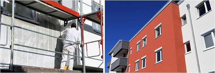 Nano Fassadenfarbe Fassadenweiss Aussenfarbe Wandfarbe Fassadenschutz Fassaden mit Abperleffekt - Ra