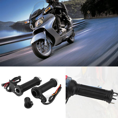 1 Paar Motorradgriffe Universal Elektrisch beheizt Motorrad Griffe Griffe 22mm (7/8")
