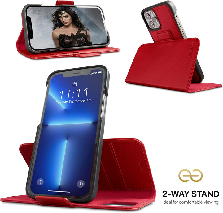 Dreem Fibonacci iPhone 13 Pro Max Brieftaschen-Etui / 2-in-1 stossfestes Etui und abnehmbares Folio