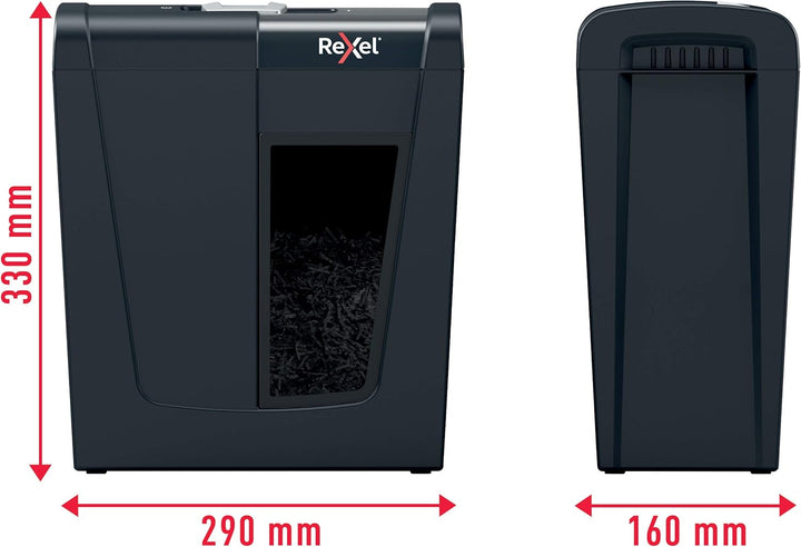Rexel Aktenvernichter Secure S5, Streifenschnitt, 6-5 Blatt A4 (70-80 g/m²) Kapazität, Sicherheitsst