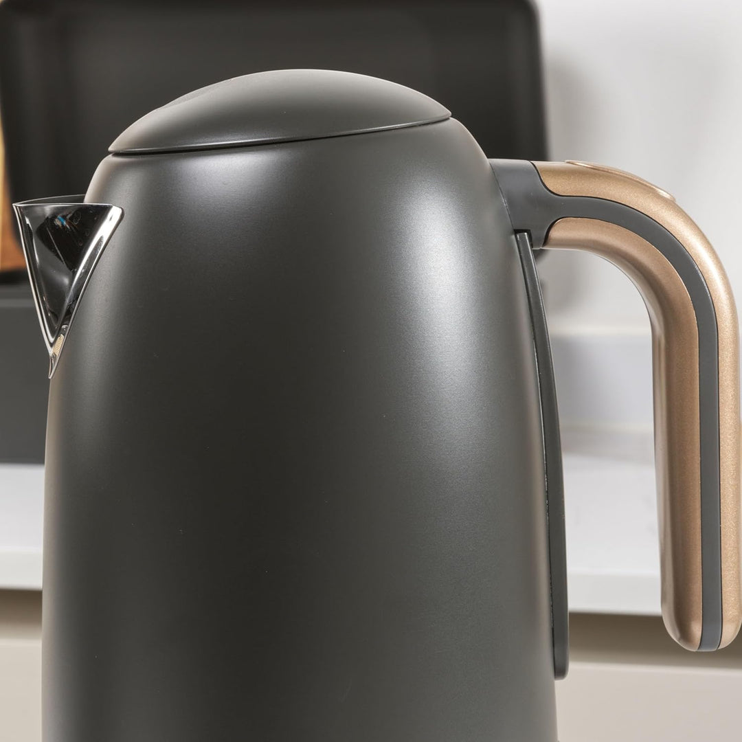 Salter Pebble Wasserkocher – 1,7 L Teekessel, Abnehmbarer Kalkfilter, Wasserstandsanzeige, 360° Schw