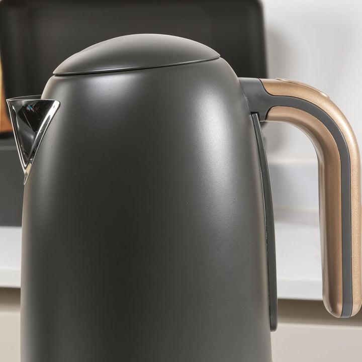 Salter Pebble Wasserkocher – 1,7 L Teekessel, Abnehmbarer Kalkfilter, Wasserstandsanzeige, 360° Schw
