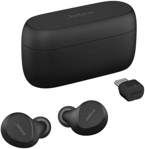 Jabra Evolve2 Buds True Wireless In-Ear-Bluetooth mit aktiver Geräuschunterdrückung (ANC), 4 Mic Mul