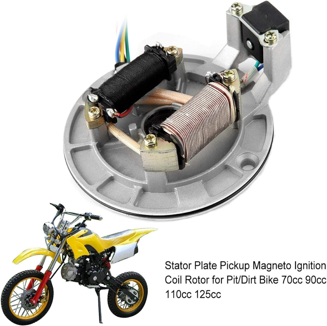 Stator Zündspule, Stator Spule Coil JH70 Statorplatte Pickup Magneto Starter Zündspule Rotor Roller