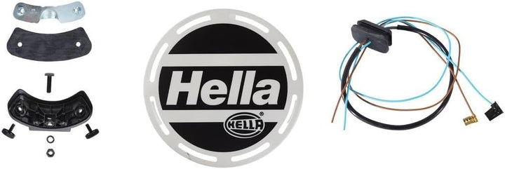 HELLA - Halogen-Nebelscheinwerfer - Luminator Metal - 24/12V - rund - Anbau/Bügelbefestigung - gemus