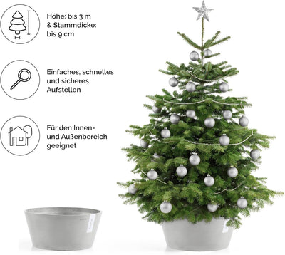 Ecopots Christbaumständer mit Wasserspeicher für Bäume bis 3,00 m Baumhöhe umkippsicher - Tannenbaum