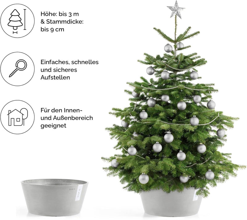 Ecopots Christbaumständer mit Wasserspeicher für Bäume bis 3,00 m Baumhöhe umkippsicher - Tannenbaum
