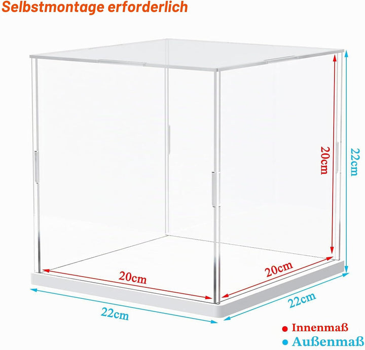 Vitrine aus Acryl für Lego Action-Figur Funko Pop Modellbau Skulptur Display Display Transparent für