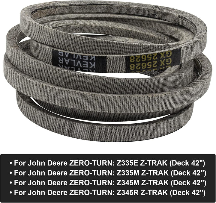 Made Belt Compatible with John Deere GX25628 Z335E Z335M Z345M Z345R with 42" Deck