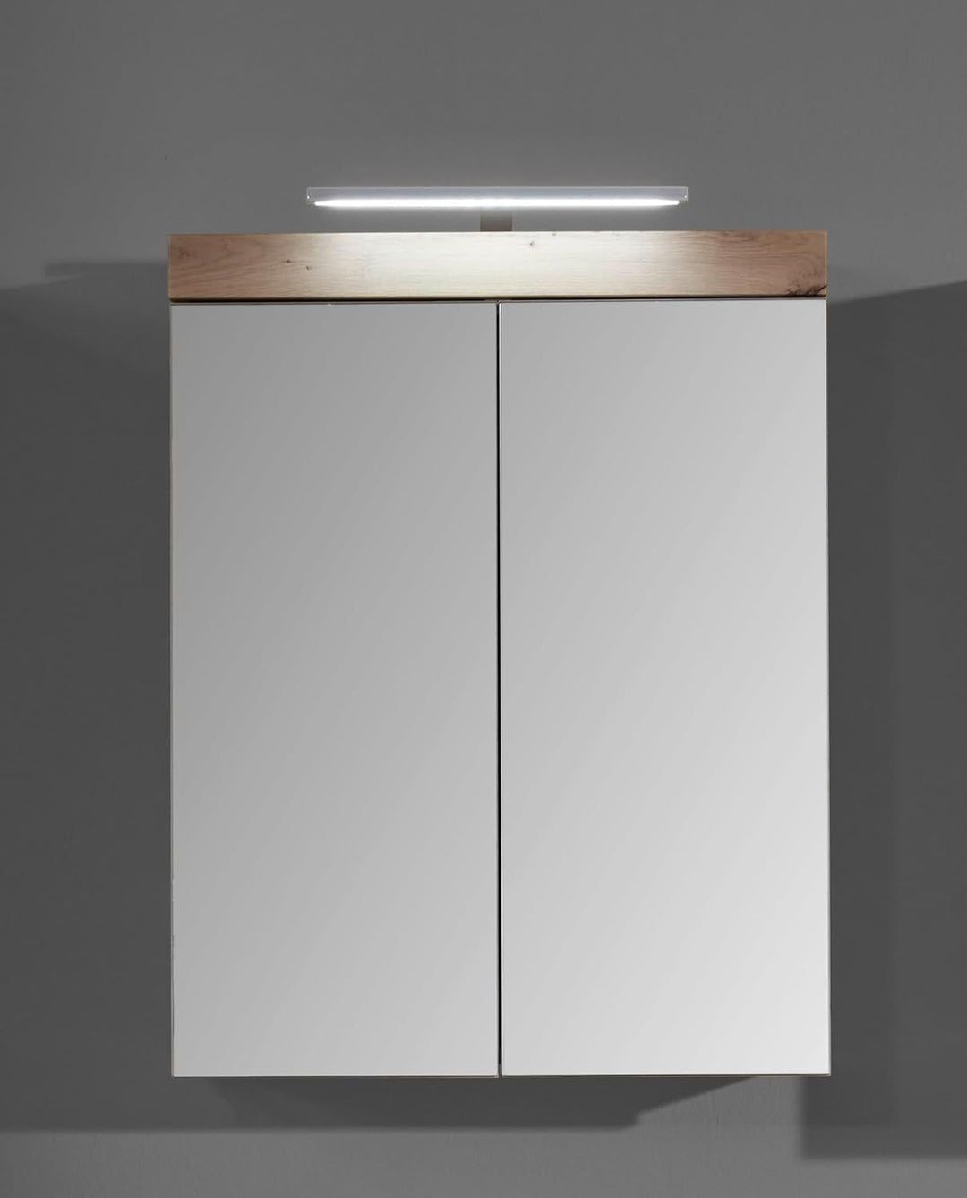 trendteam smart living - Spiegelschrank inkl. Beleuchtung - Bad - Amanda - Aufbaumass (BxHxT) 60 x 7
