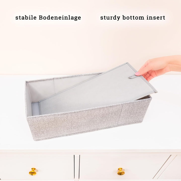 SIMPLE JOY® HEMNES DOUBLE FileFolding Box für ikea Kommode; DAS ORIGINAL; passgenau; Stabiler Boden;