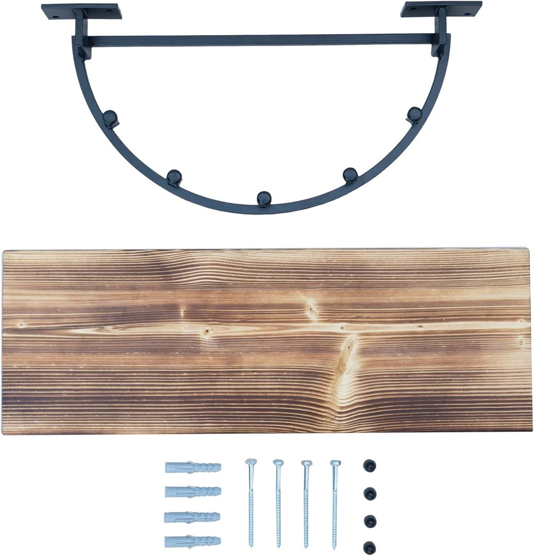 QLS Müllsackhalter U1 Müllsackständer Wandbefestigung Wandhalter Wandmontage Holz Abfallhalter 35 L