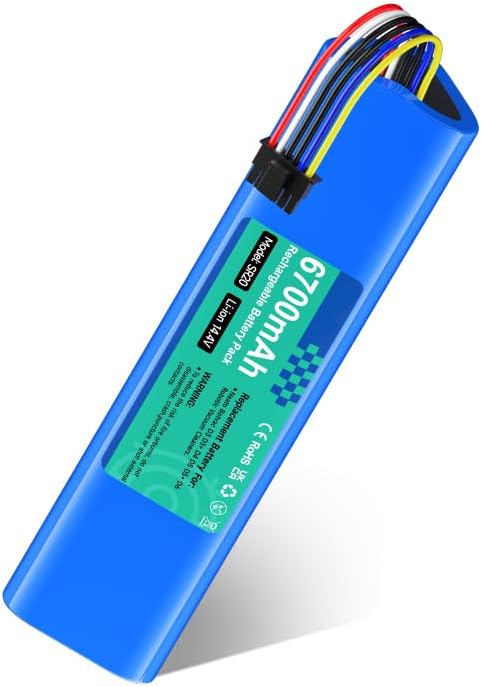 CITYORK 14,4V 6700mAh Li-ion Ersatzakku für Neato Botvac D3 D3+ D5 D5+ D6 D7 Connected Vacuum Batter