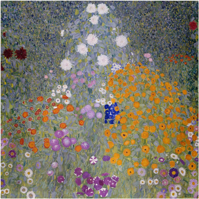 Top Gustav Klimt Leinwandbilder Bauerngarten 30 x 30cm 30L x 30B cm Gustav Klimt - Bauerngarten, 30L