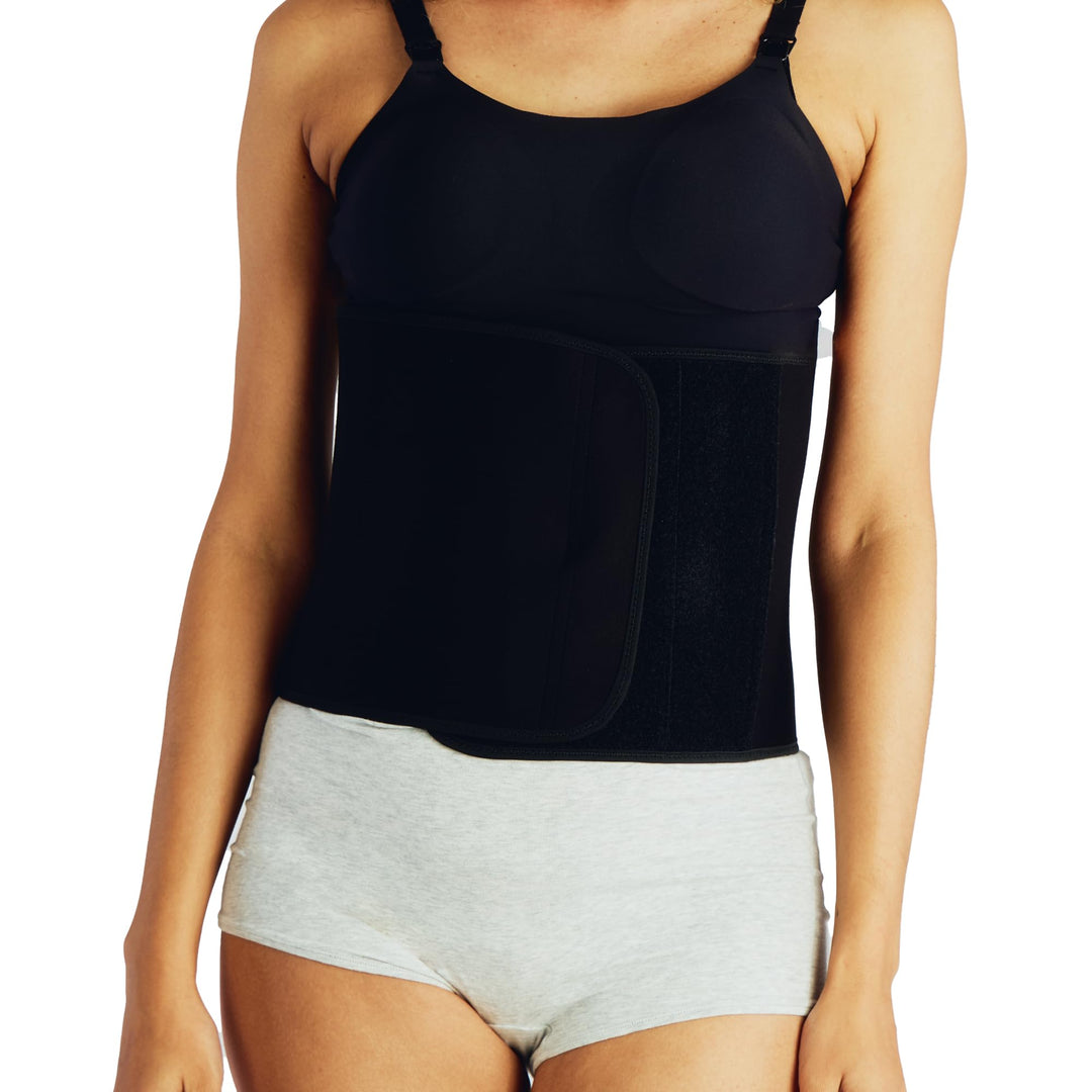 Belly Bandit Bamboo Bauchbinde zur Unterstützung der Rückbildung Schwarz - (XL) Extra Large Schwarz,
