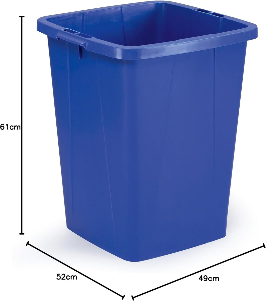 Durable Durabin Abfalleimer / Wertstofftonne 90 Liter, lebensmittelecht, mit Tragegriffen, blau, 180