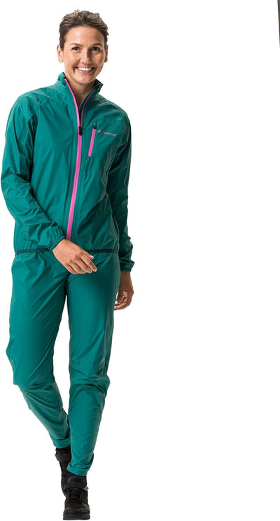 VAUDE Women's Drop Jacket III| Leichte Regenjacke - Wasserdicht & Federleicht | Ceplex active Techno