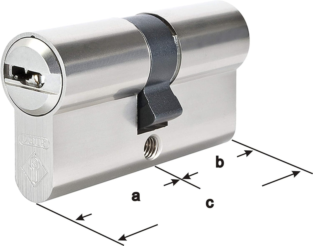 ABUS Bravus3500 MX Magnet SKG*** Doppelzylinder mit Sicherungskarte und 5 Schlüssel, Länge (a/b) 40/