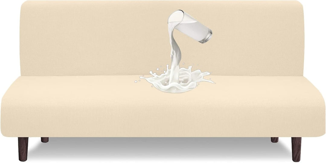 Granbest wasserdichte Armlose Futon Abdeckung, Hoher Stretch Futon Schutz für Faltendes Schlafsofa A